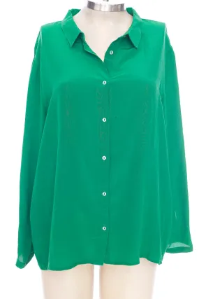 Blusa color Verde - Zara