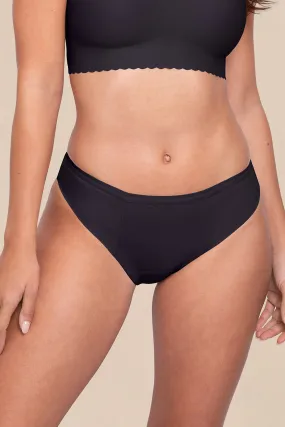 Braga menstrual bikini negra – Absorción fuerte