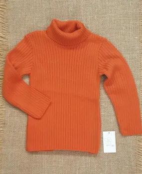 Jersey Cuello Vuelto canalé R440003 Naranja