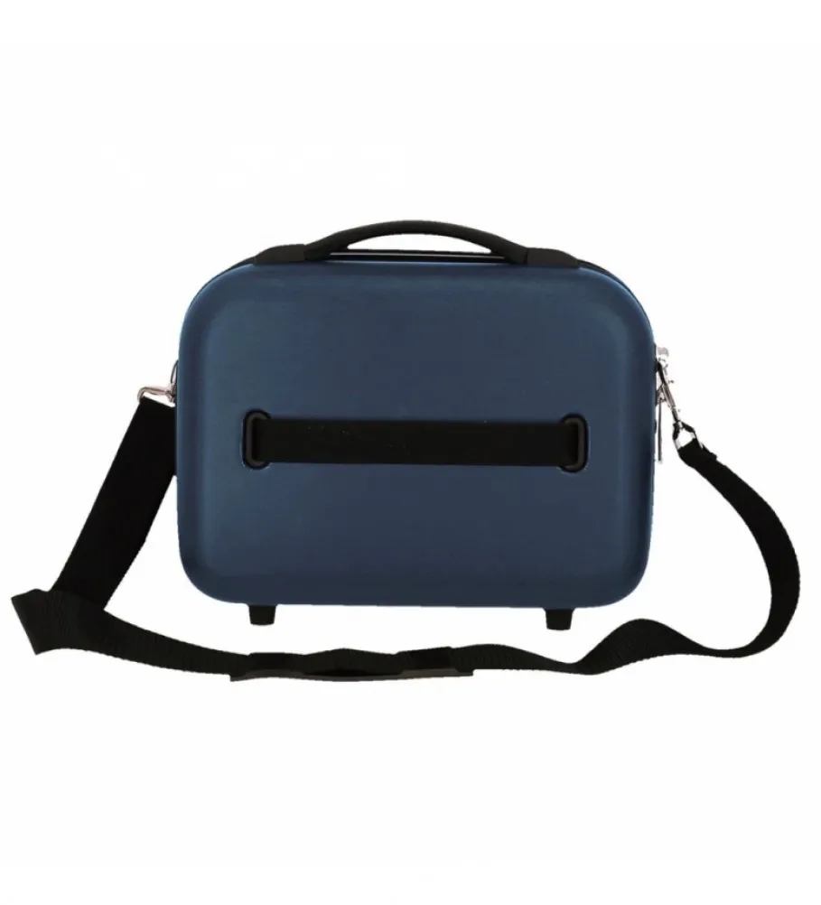 Neceser ABS Roll Road India Adaptable azul marino  -29x21x15cm-