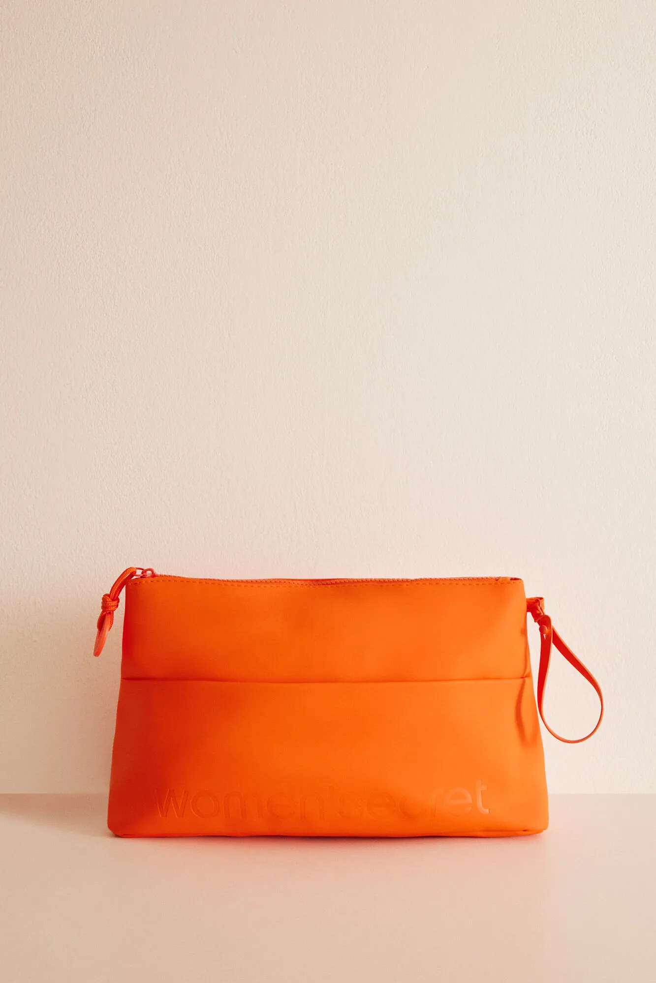 Neceser rectangular rubber naranja