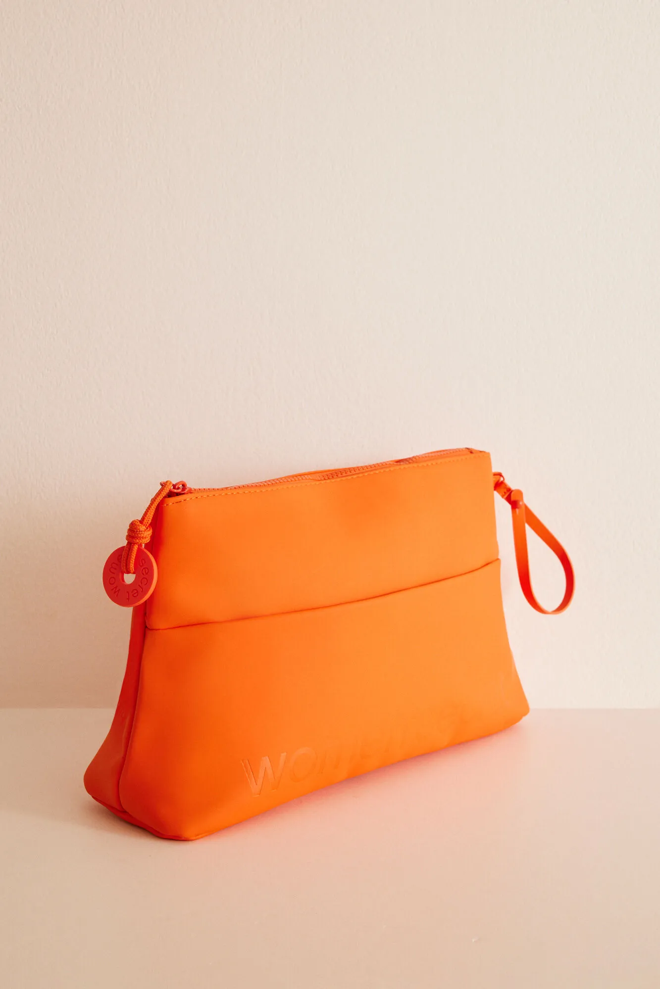 Neceser rectangular rubber naranja