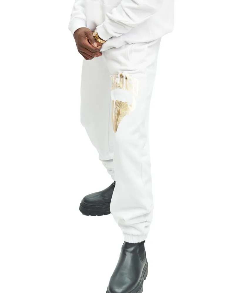 PANTALON AREA ZERO CHICAGO BLANCO GOLD SNEAKERS PANT