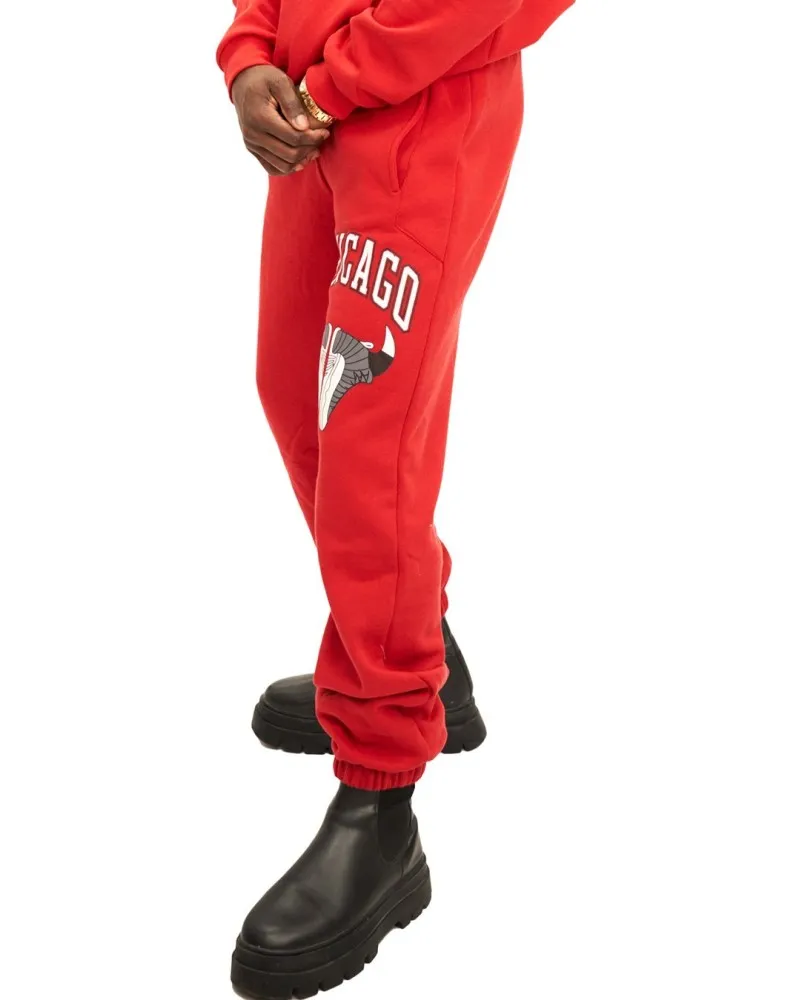 PANTALON AREA ZERO ROJO CHICAGO SNEAKERS JOGGER