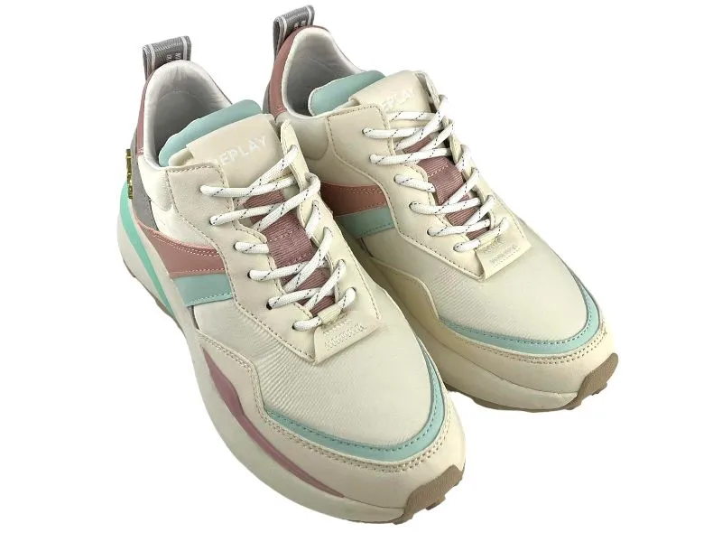 Replay | Sneakers/tenis mujer con cordones Athena arena