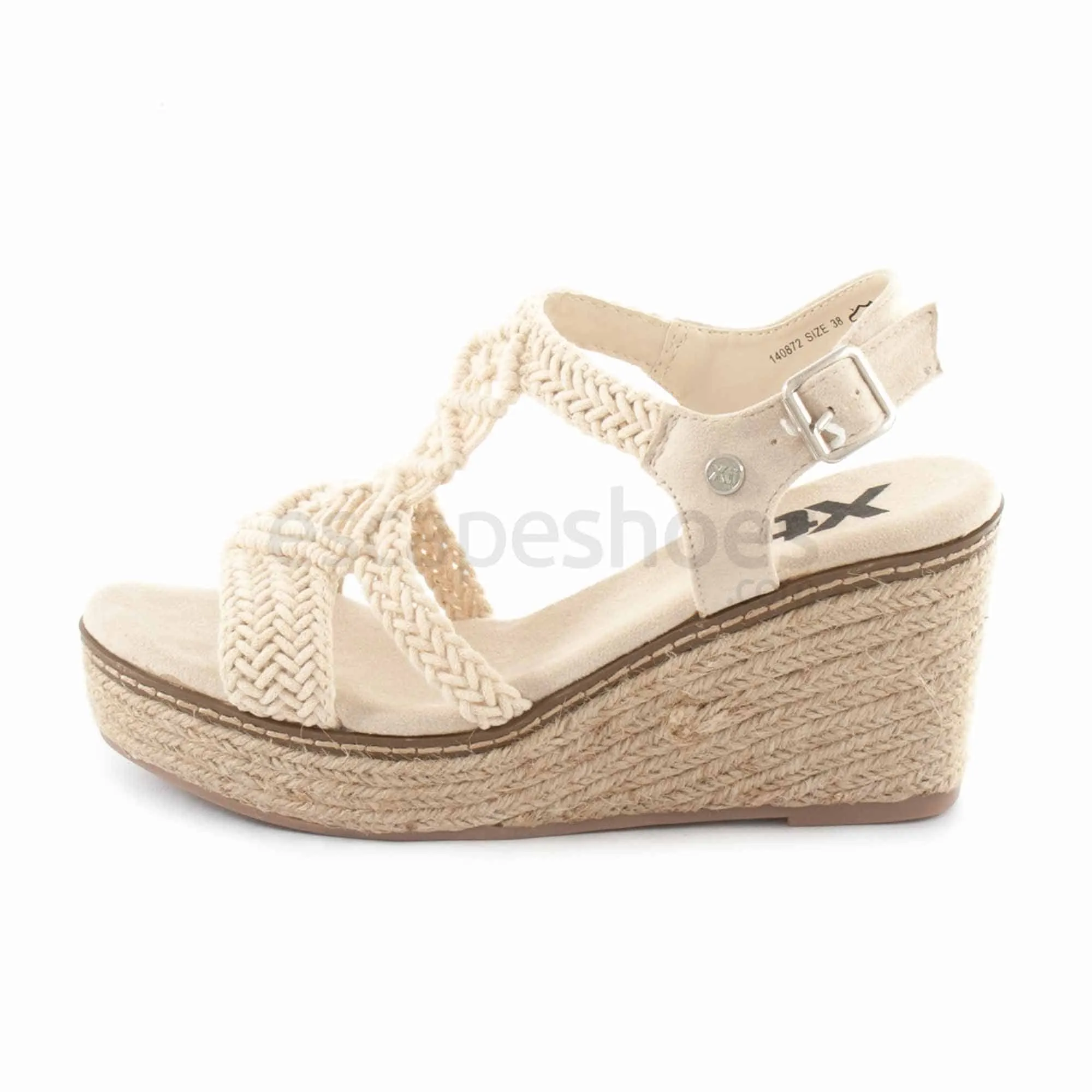 Sandalias XTI Tex Cunha Corda 140872 Gelo