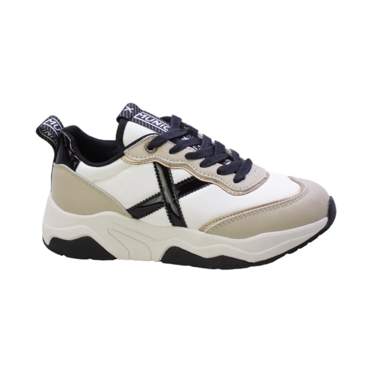 Sneakers Donna Bianco/Beige Wave-105