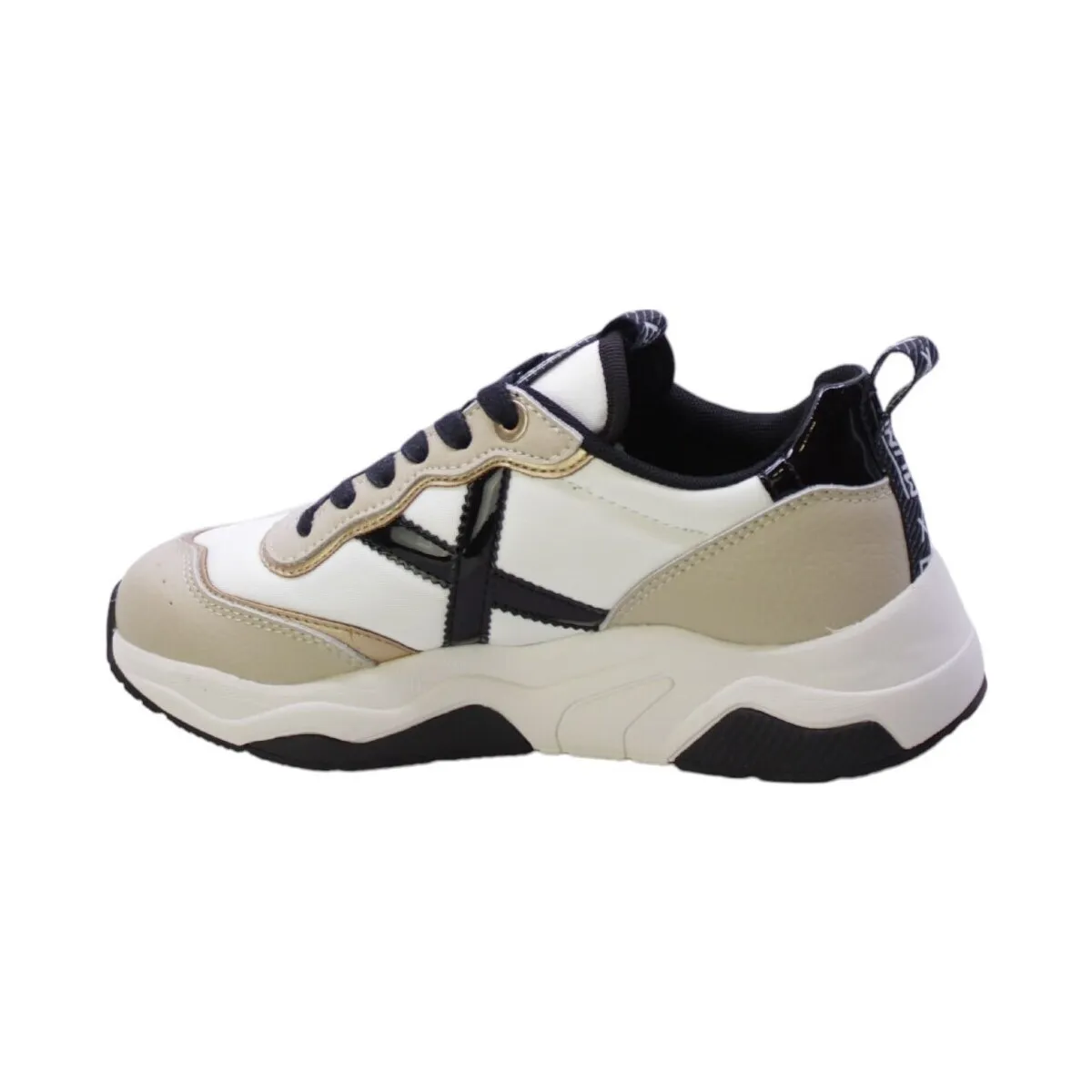 Sneakers Donna Bianco/Beige Wave-105