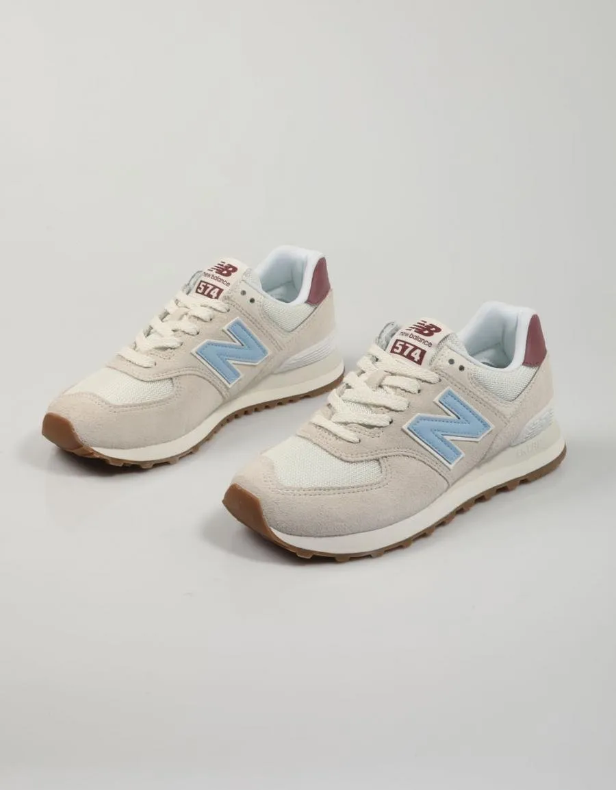  sneakers NEW BALANCE Wl574 RD-BEIGE/BLUE 81934