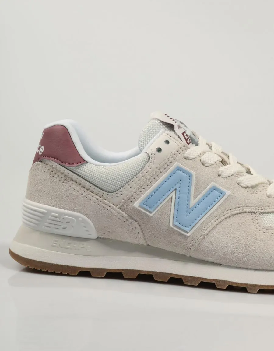  sneakers NEW BALANCE Wl574 RD-BEIGE/BLUE 81934