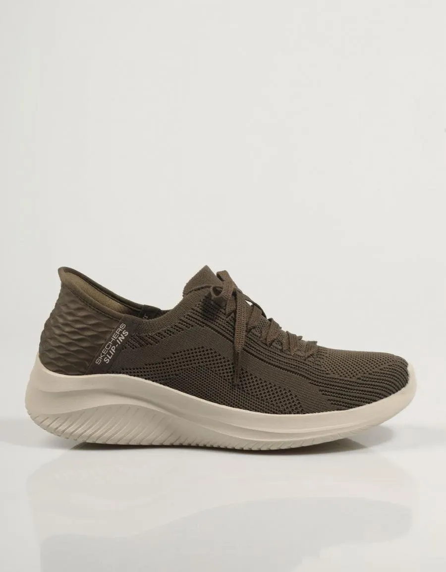  sneakers SKECHERS Slip Ins Ultra Flex en Khaki 83187