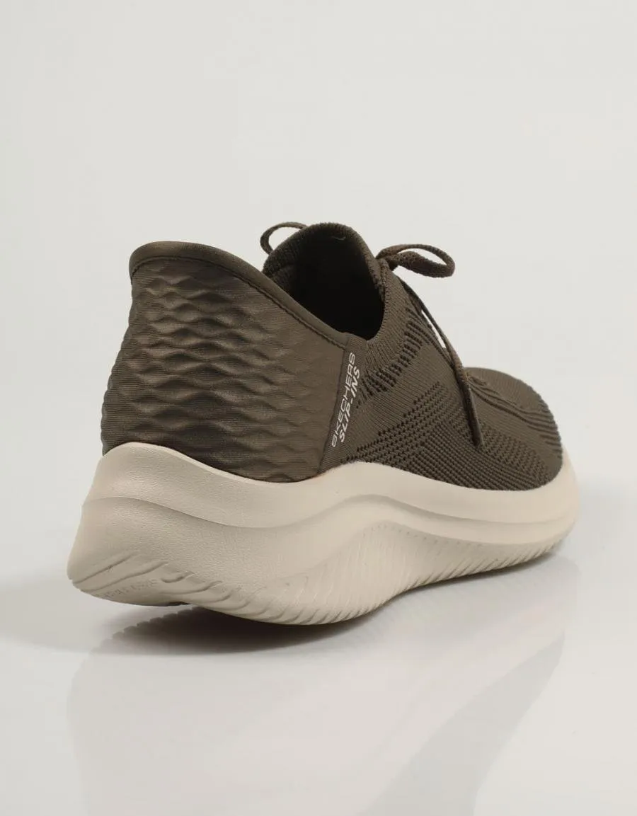  sneakers SKECHERS Slip Ins Ultra Flex en Khaki 83187