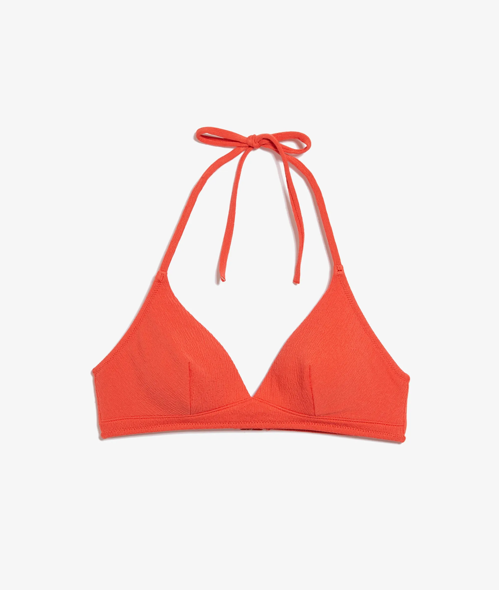 Sujetador bikini triángulo, suave relieve SEQUOIA SPE CORAIL - ETAM